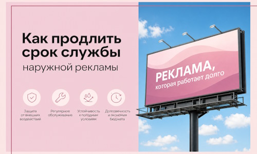 Как продлить срок службы наружной рекламы в  Чебоксарах