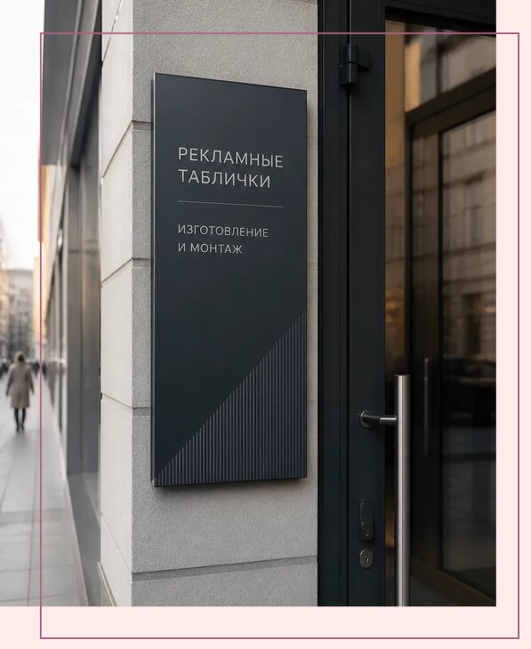 Рекламные таблички в Чебоксарах по цене от 4628 р. | Аванза-Чбк