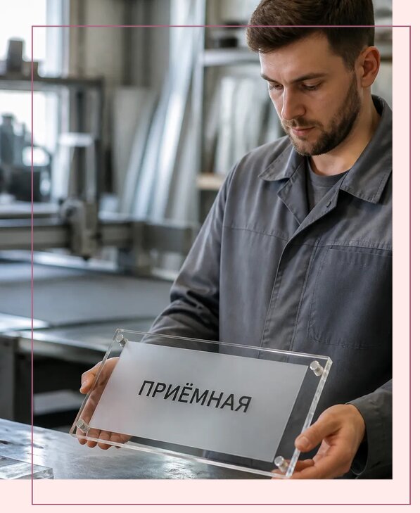 Таблички из оргстекла на заказ в Чебоксарах от 4011 р. | Аванза-Чбк