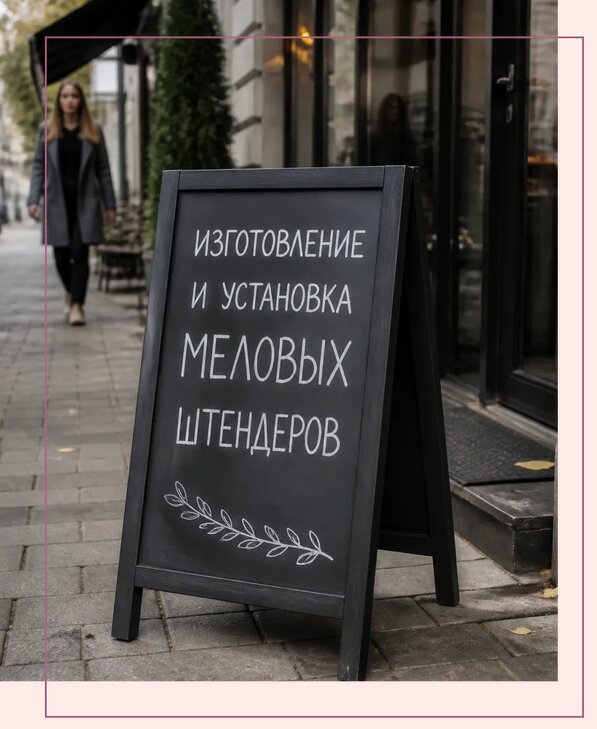 Меловые штендеры в Чебоксарах по цене от 6685 р. | Аванза-Чбк